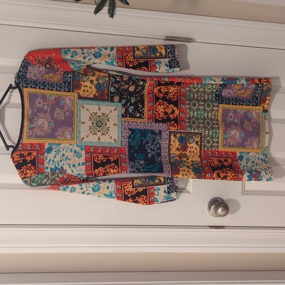 Multi Color Stretch Spanx Dress - Picture 3 of 5